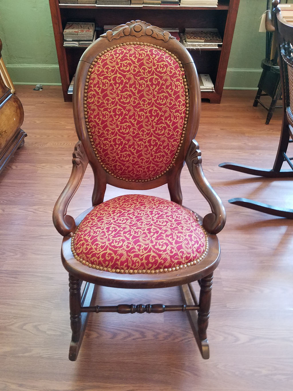 Solid Mahogany Rocking Chair In Days of Olde